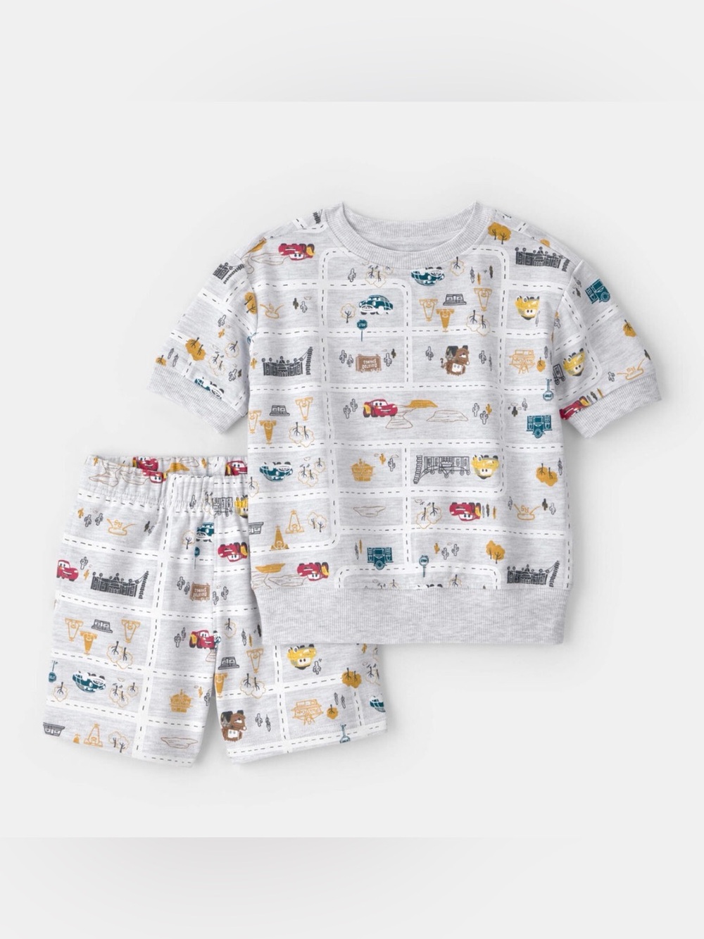 Carter’s Pixar Cars French Terry Set in Light Gray Print, size 3T